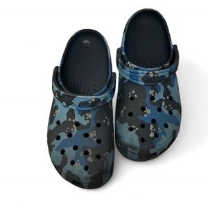 CROCS Blue Camouflage Loafers